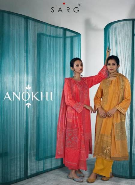 Anokhi By Sarg Pure Cotton Printed Dress Material Wholesale Suppliers In Mumbai
