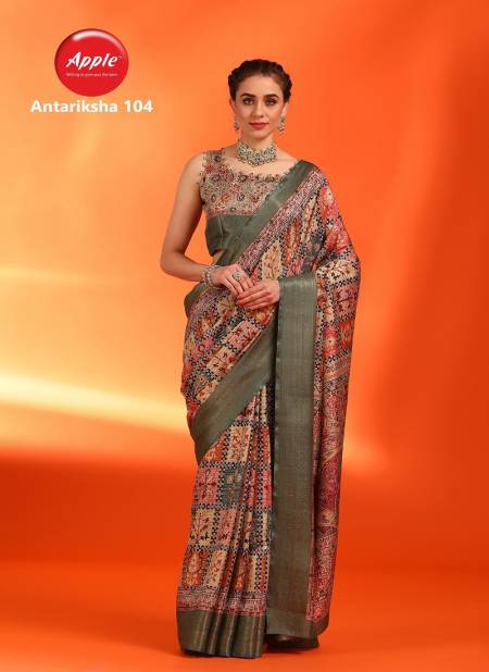 Antariksha By Apple Printed Dola Silk Designer Sarees Wholesale Market In Surat
 Catalog