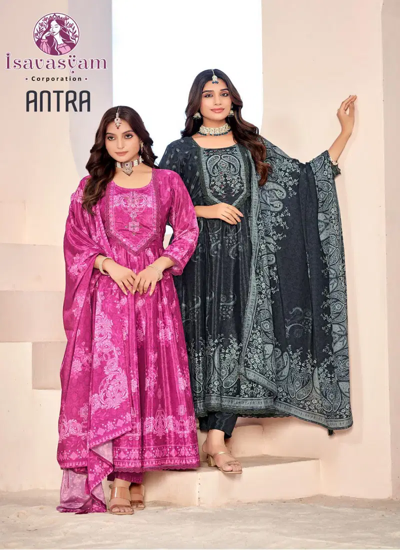 Antra By  Isavasyam Long Designer Anarkali  Kurti Bottom With Dupatta Wholesale Shop In Surat Catalog