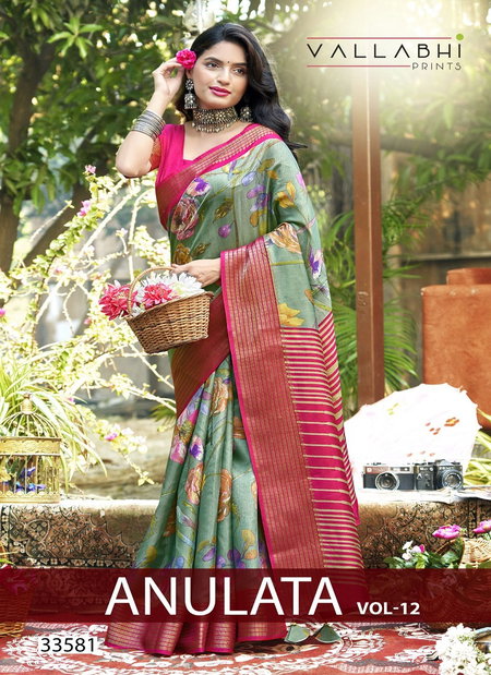 Anulata Vol 12 By Vallabhi Dola Silk Printed Surat Daily Wear Saree Wholesale Market
