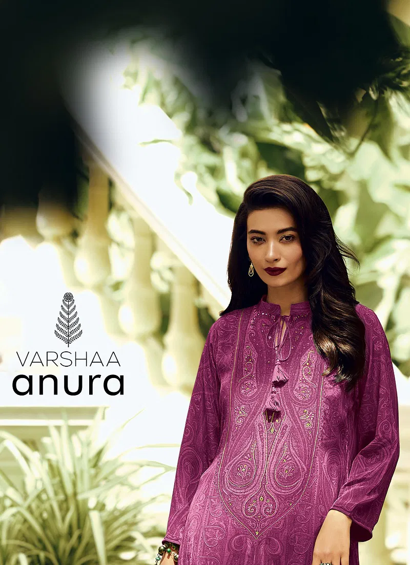 Anura By Varsha Raw Silk Digital Printed Designer Salwar Suits Orders In India