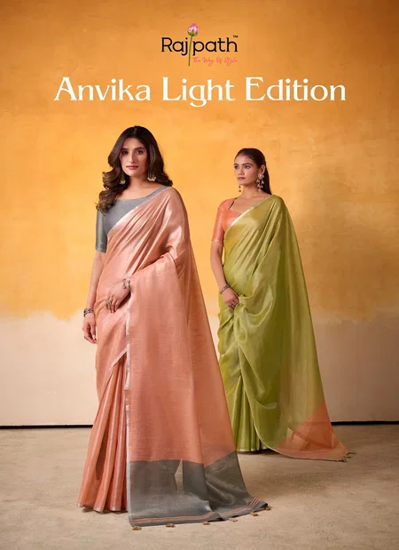 Anvika Light Edition By Rajpath Tissue Silk Occasion Wear Saree Wholesale Online