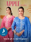 Apple By Kaya Rayon Printed Kurti With Bottom Dupatta Exporters In India