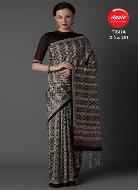 Apple Tisha 2 Latest Fancy Casual Business Wear  Bhagalpuri Silk Sarees Collection