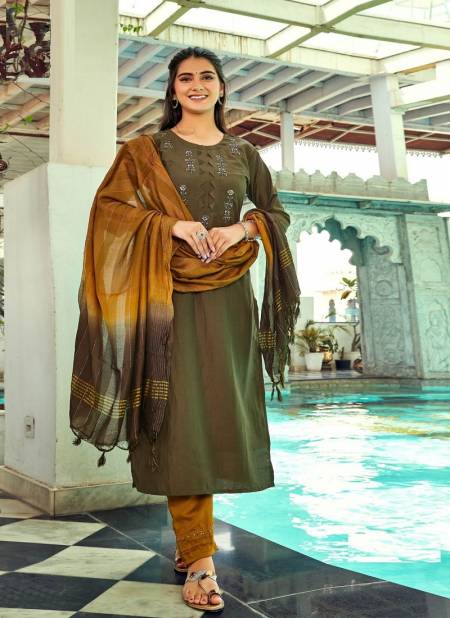 Aradhna Hand Work 4 New Exclusive Wear Fancy Kurti With Pant And Dupatta Collection Catalog