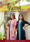 Aradhna Parrot 7 Latest Designer Fancy Party Wear Embroidery And Manual  Work Kurti Collection