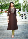 Aradhna Parrot 8 Designer Party Wear Heavy rayon Embroidery Kurti Collection