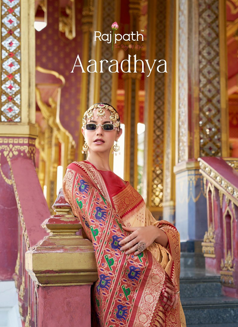 Aradhya Silk By Rajpath Tusser Handloom Silk Saree Wholesale Online Catalog