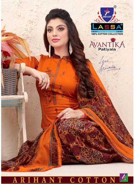 Arihant Lassa Avantika Latest fancy Designer Regular Casual Wear Printed Patiyala Dress Material Collection
 Catalog