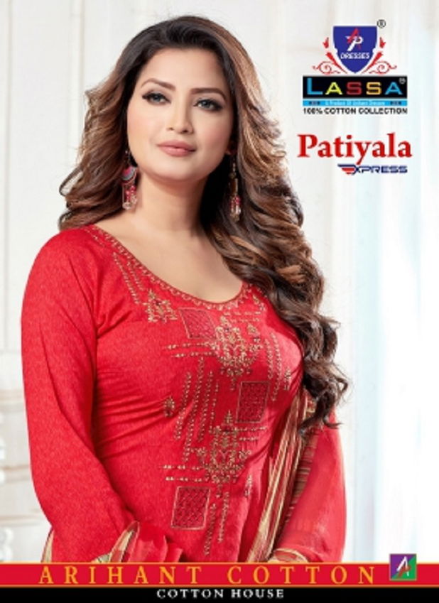 Arihant Lassa Patiyala Express Cotton Printed Dress Material Collection
