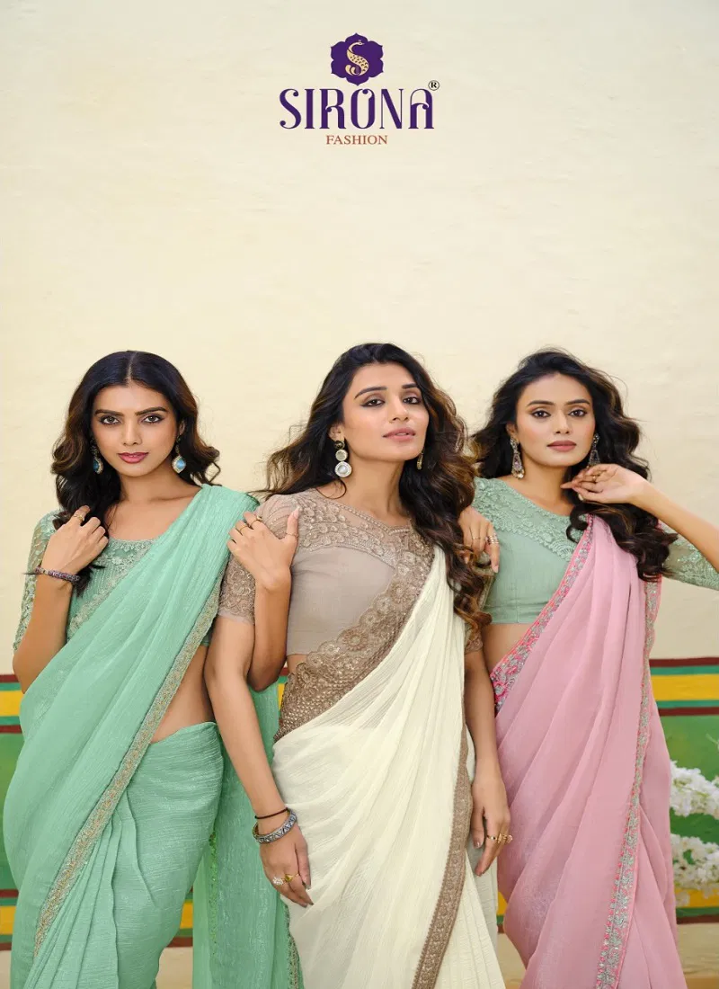 Arisaa By Sirona Georgette Designer Party Wear Sarees Orders In India Catalog