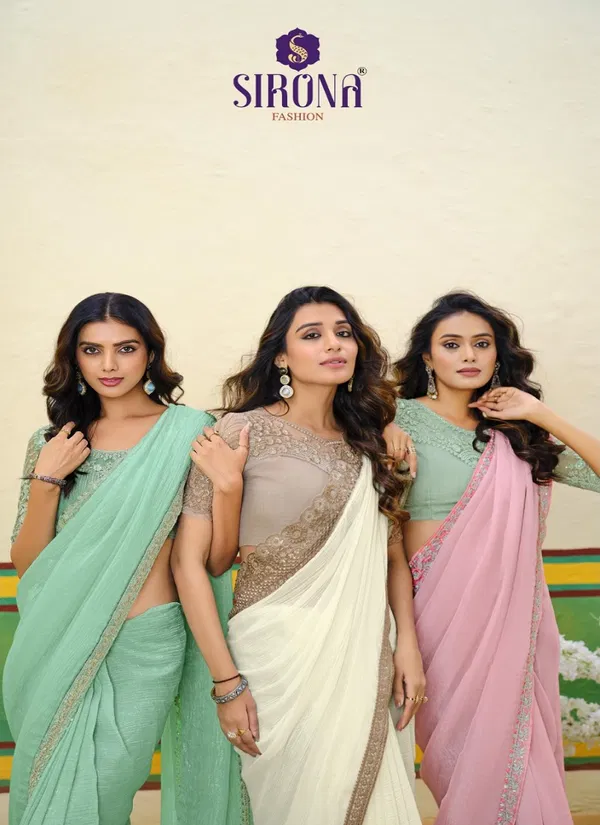 Arisaa By Sirona Georgette Designer Party Wear Sarees Orders In India