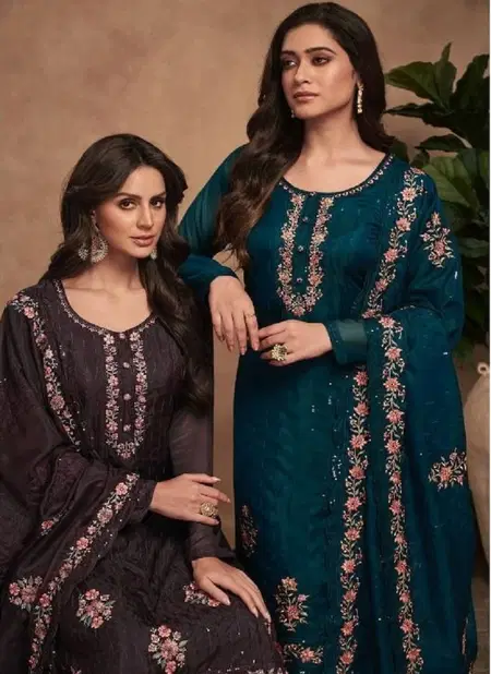 Arisha By Amirah Embroidery Organza Designer Salwar Suits Catalog
 Catalog