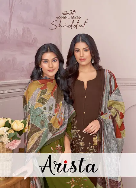 Arista By Shiddat Pure Pashmina Dress Material Wholesale Shop In Surat