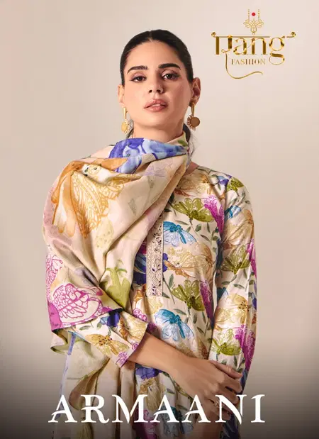 Armaani By Rang Printed Pashmina Dress Material Wholesale Market In Surat