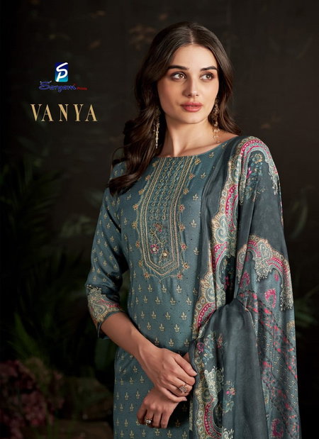 Armani by Sargam Viscose Woven Silk Jaquard Designer Salwar Suit Exporters In India
