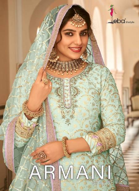 Armani Vol 3 Series 1483 to 1485 By Eba Wedding Wear Plus Size Sharara Suits Wholesale Online Catalog