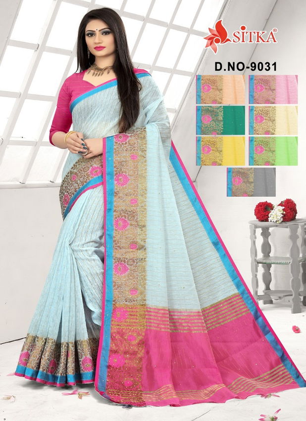 Arohi 9031 Latest Fancy Designer Heavy Casual Wear Cotton Silk Sarees Collection
