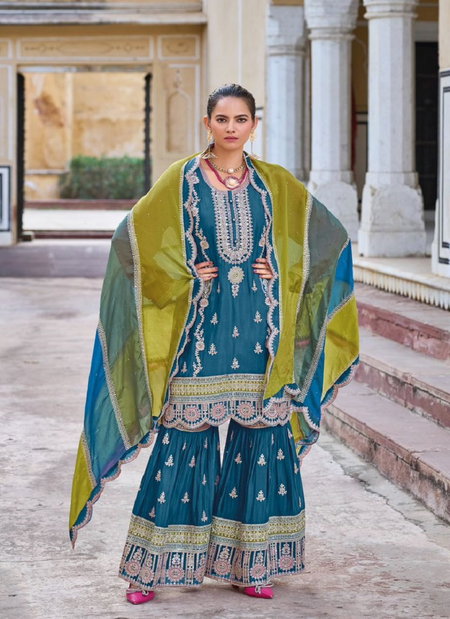Aroma By Your Choice Real Chinon Wedding Readymade Suits Wholesale Shop In Surat