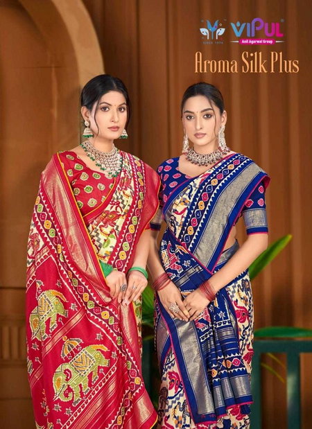 Aroma Silk Plus 915E By Vipul Dola Silk Surat Wedding Wear Sarees Wholesale Market