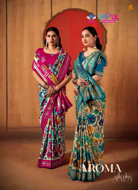 Aroma Silk Plus 920G By Vipul Dola Silk Printed Sarees Wholesale Shop In Surat