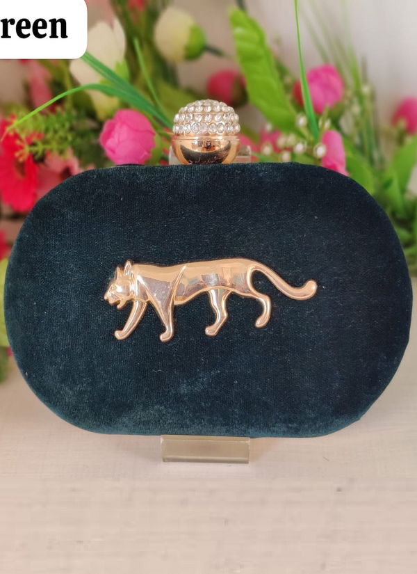 Arrival of Sabyasachi Velvet Round Oval Box Clutches
