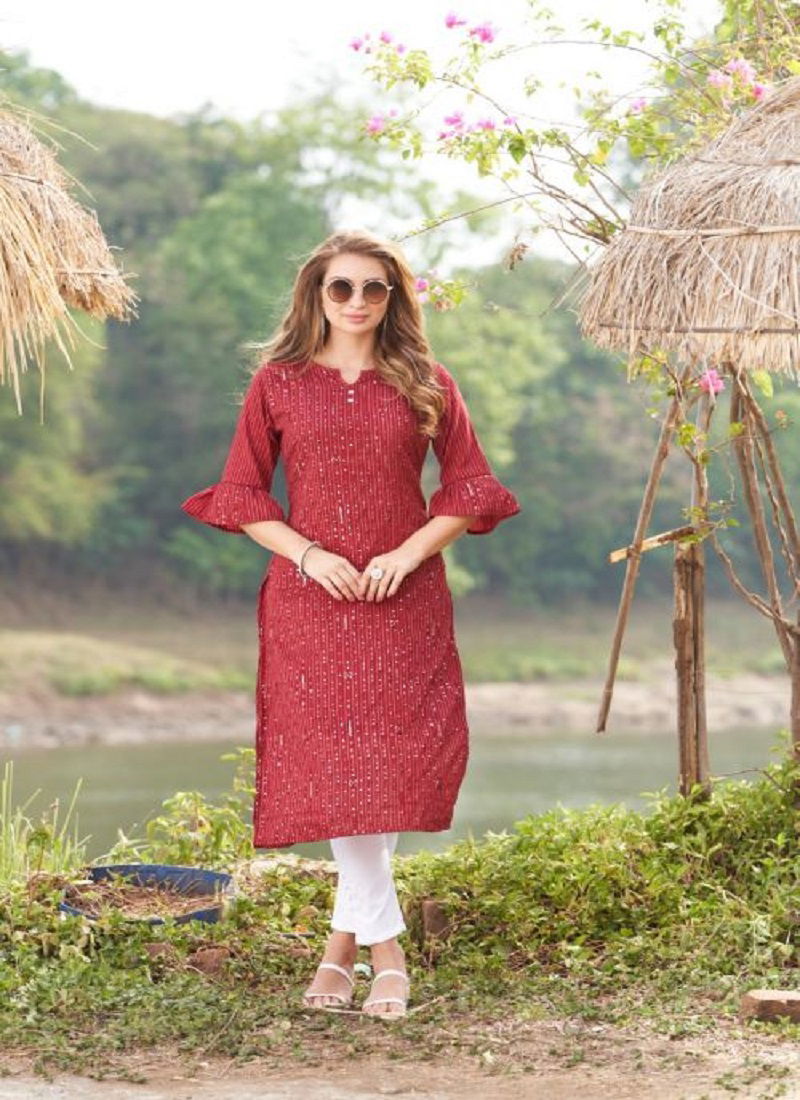 Art Riddhs Hanshika Ethnic Wear Wholesale Kurti Collection