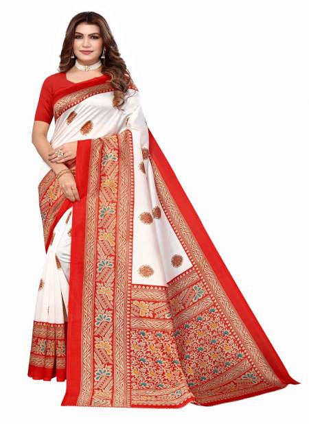 Art Silk 21 Printed Daily Wear Art Silk Saree Wholesale Clothing Suppliers In India
