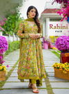 Arya By Rahini Designer Alia Cut Kurti With Bottom Dupatta Catalog