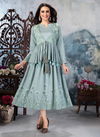 Ashmi Aaradhya Jacket With Embroidery Work Festive Wear Long Kurtis Collection
