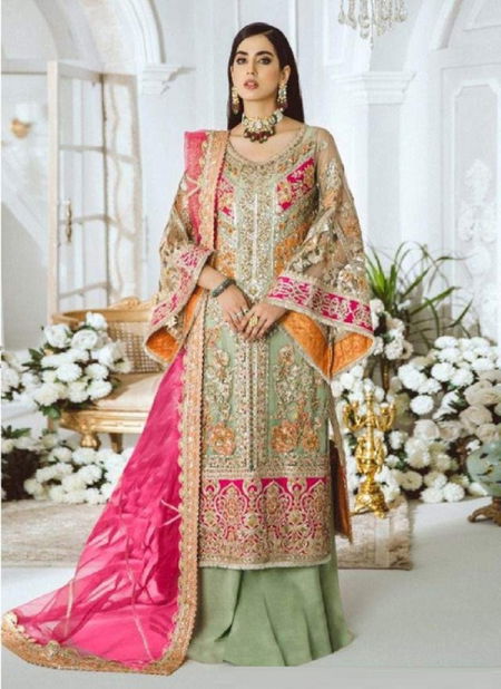 Asim Jofa 56066 Festive Wear Heavy Net Embroidery Work Pakistani Salwar Kameez Collection  Catalog