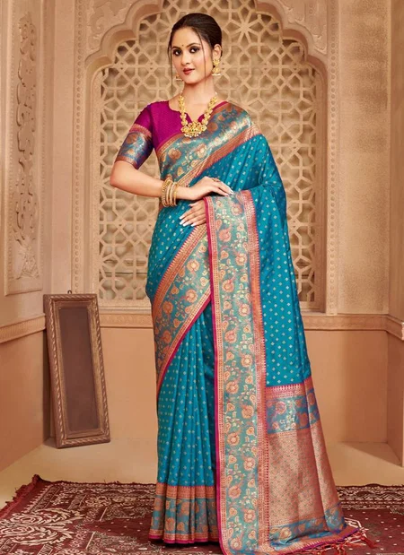 Ast  Afreen Designer Banarasi Silk Wedding Wear Saree Suppliers In India
