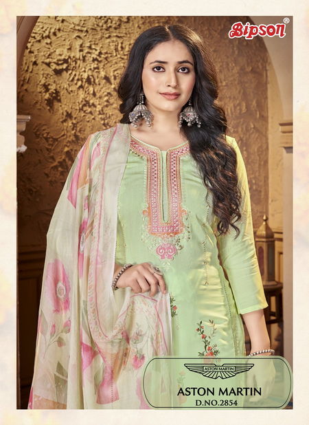 Aston Martin 2854 By Bipson Roman Silk Embroidery Dress Material Wholesale Shop In Surat Catalog