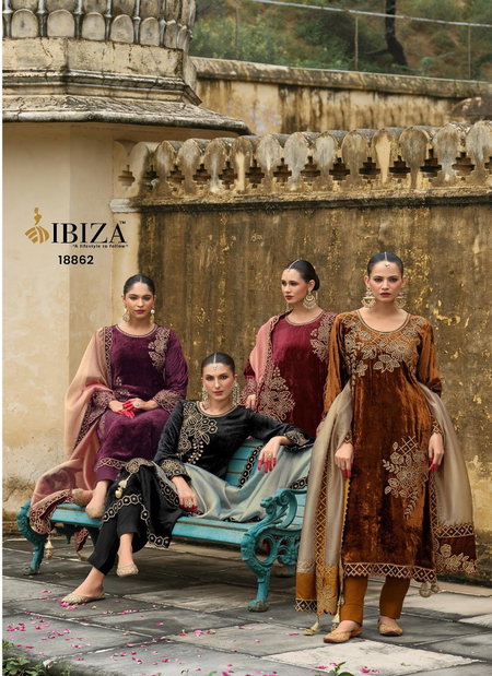 Attar By Ibiza Viscose Velvet Surat Designer Salwar Suits Wholesale Market