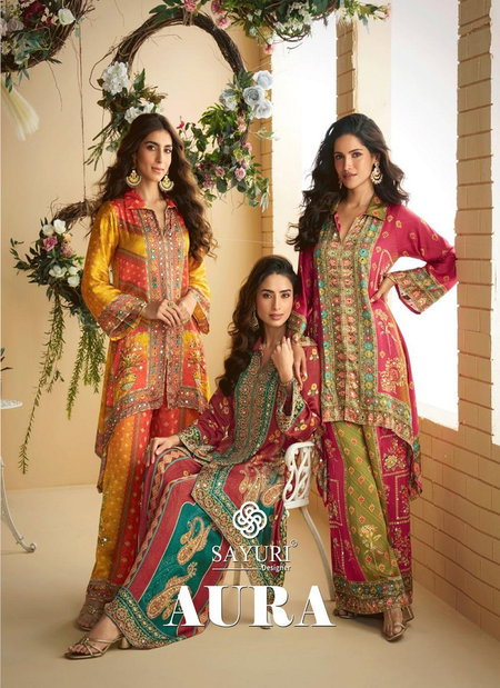 Aura By Sayuri Designer Crepe Silk Designer Best Co Ord Set Wholesale Shop In Surat