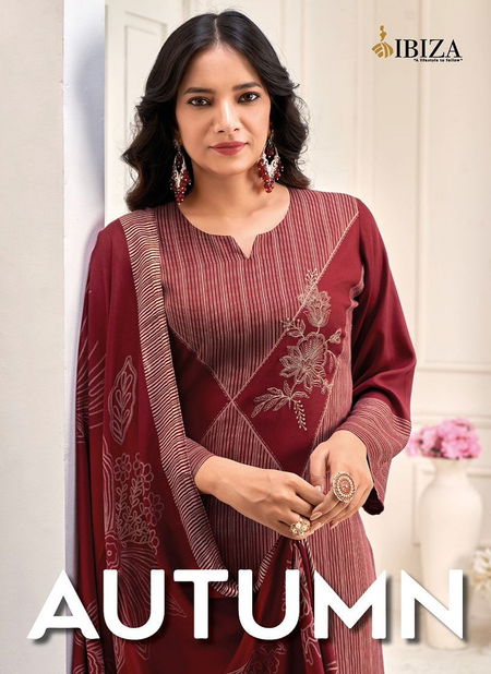 Autumn By Ibiza Viscose Pashmina Digital Printed Salwar Suits Wholesale Market in Surat Catalog