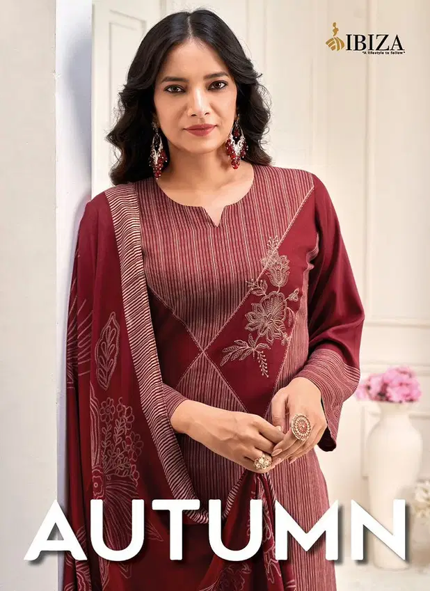 Autumn By Ibiza Viscose Pashmina Digital Printed Salwar Suits Wholesale Market in Surat