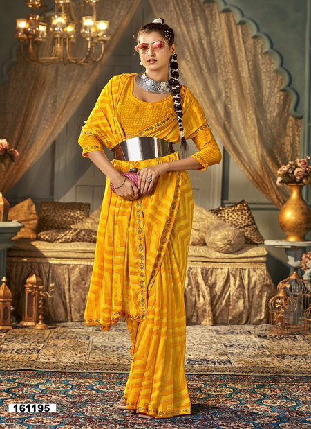 Avanti Vol 5 By Vallabhi Designer Georgette Printed Saree Wholesalers In Delhi
