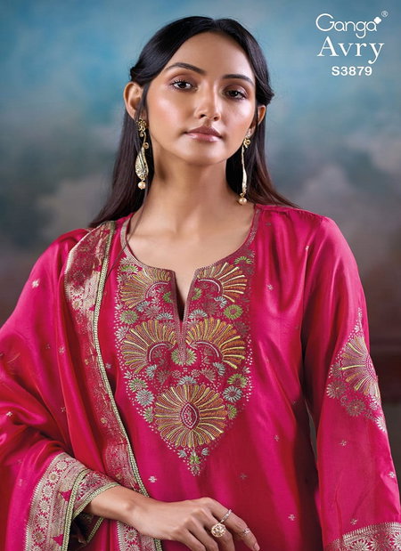 Avry 3879 By Ganga Viscose Woven Designer Salwar Kameez Wholesale Online
