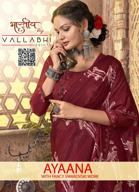 Ayaana By Vallabhi Printed Designer Georgette Sarees Suppliers In india