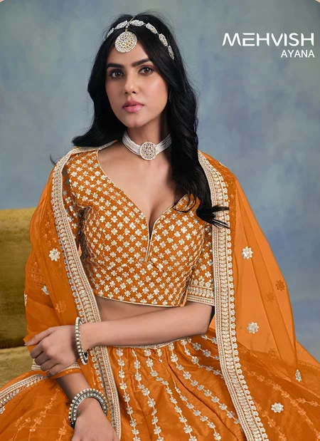 Ayana By Mehvish Art Silk Designer Lehenga Choli Suppliers In India