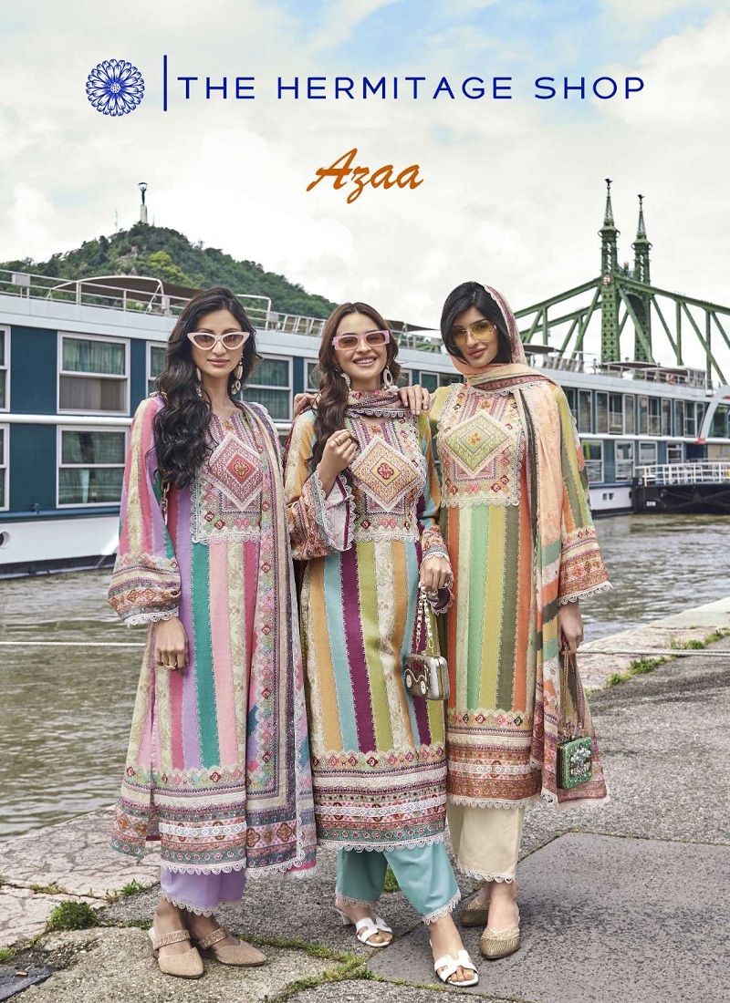 Azaa By The Hermitage Shop Pure Cotton Dress Material Wholesale Market In Surat