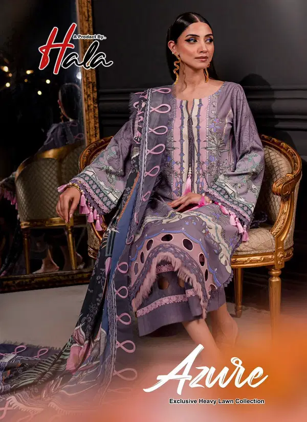 Azure Vol 1 By Hala Cotton Printed Pakistani Dress Material Orders In India