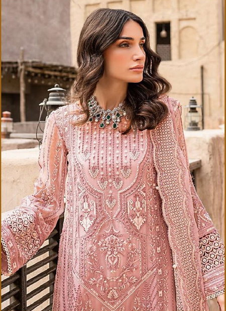 B 12 Bilqis Embroidery Organza Pakistani Suits Catalog
