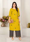 Baanvi Dhriti 1 Latest Designer Ethnic Wear Rayon Printed Kurti With Bottom Collection