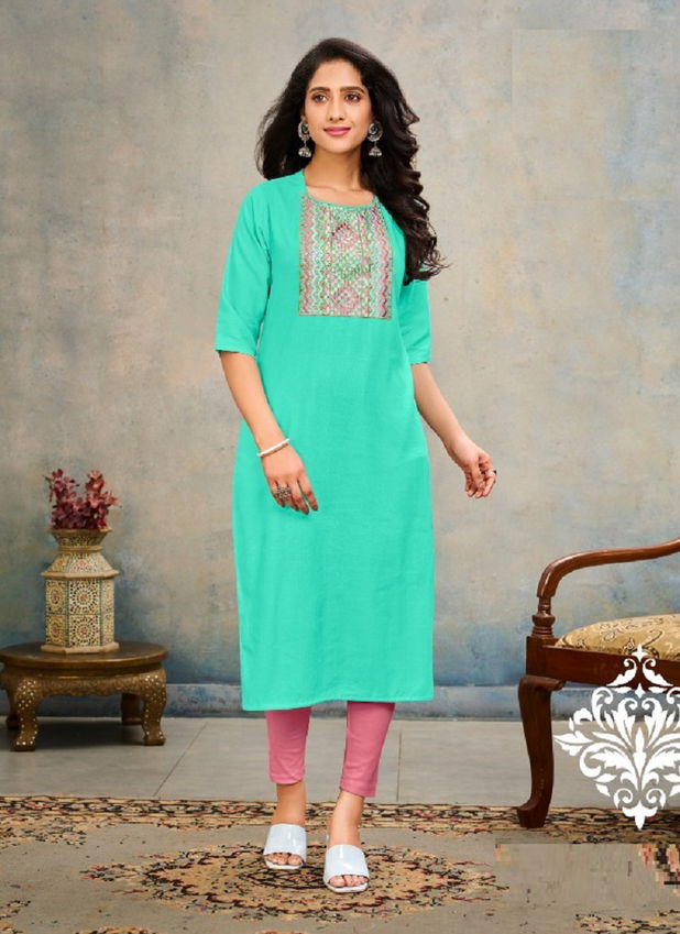 Baanvi Falguni Fancy Wear Designer Embroidery Kurti Collection