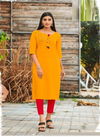 Baanvi Sui Dhaga 1 Fancy Ethnic Wear Rayon  Designer Kurti Collection