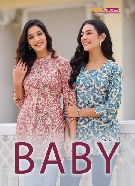 Baby By Tips Tops Rayon Printed Western Ladies Top Wholesale Shop In Surat Catalog