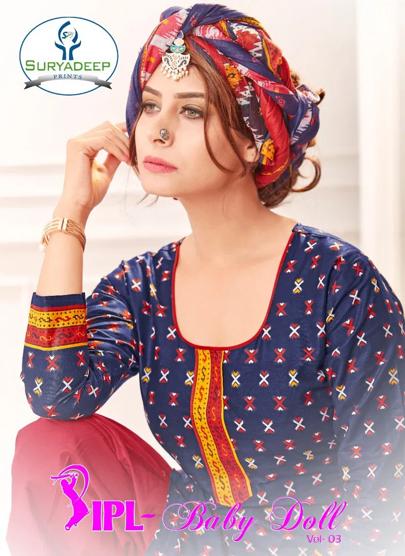 BABY Doll VOL 03 Pure cotton Printed Designer Daily Wear Salwar Suit Collection