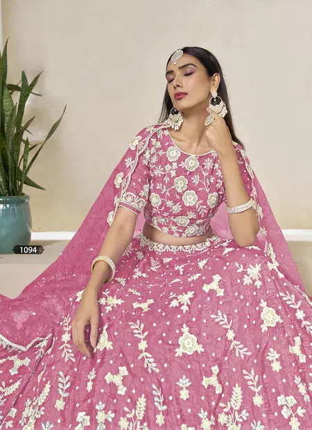 Mehvish Vol 19 Baby Pink Colour Designer Party Wear Lehenga Choli Wholesale Market In India